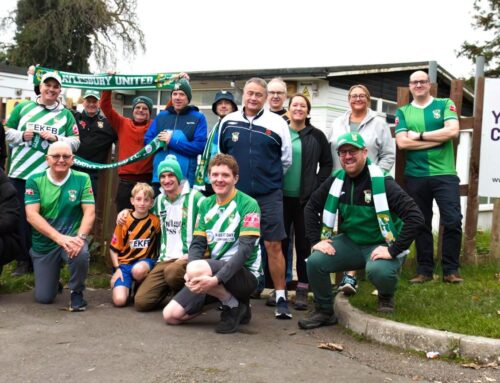 Aylesbury United Football Club walk for Youth Concern